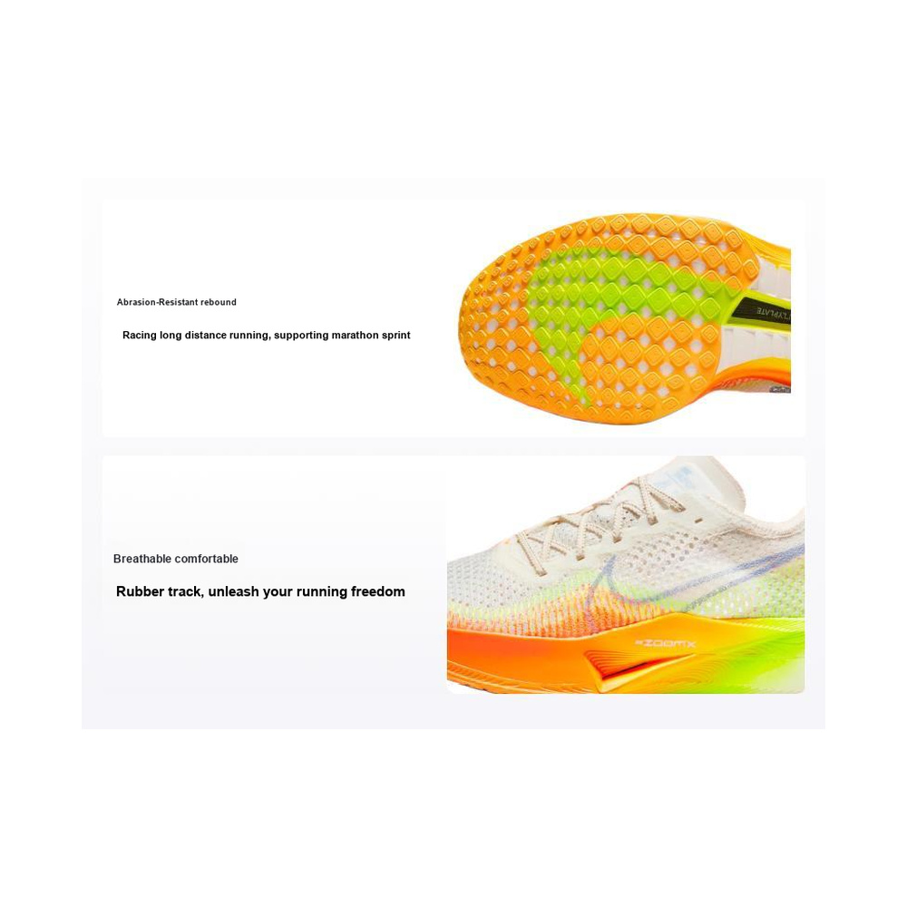 Nike Zoomx Vaporfly 'White / Pure Platinum / Metallic Silver / Dark Obsidian' Мужские