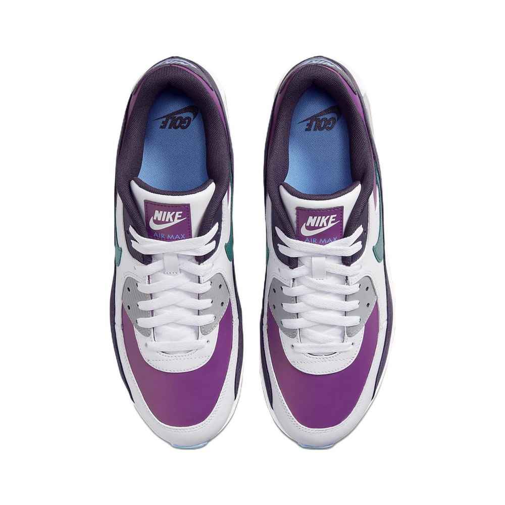 Nike Air Max 90 'White / Purple Smoke / University Blue / Cave Purple' Мужские