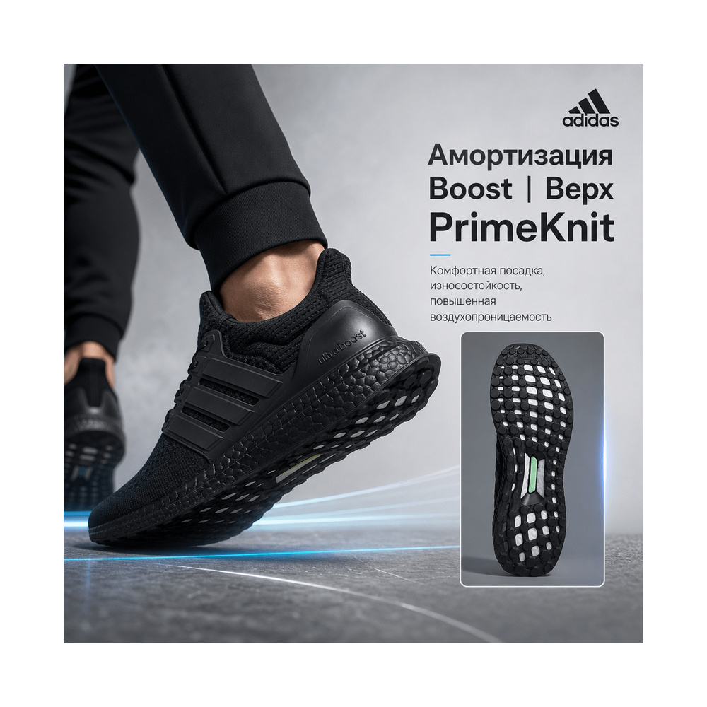 Adidas Ultraboost 1.0 'Black' Мужские