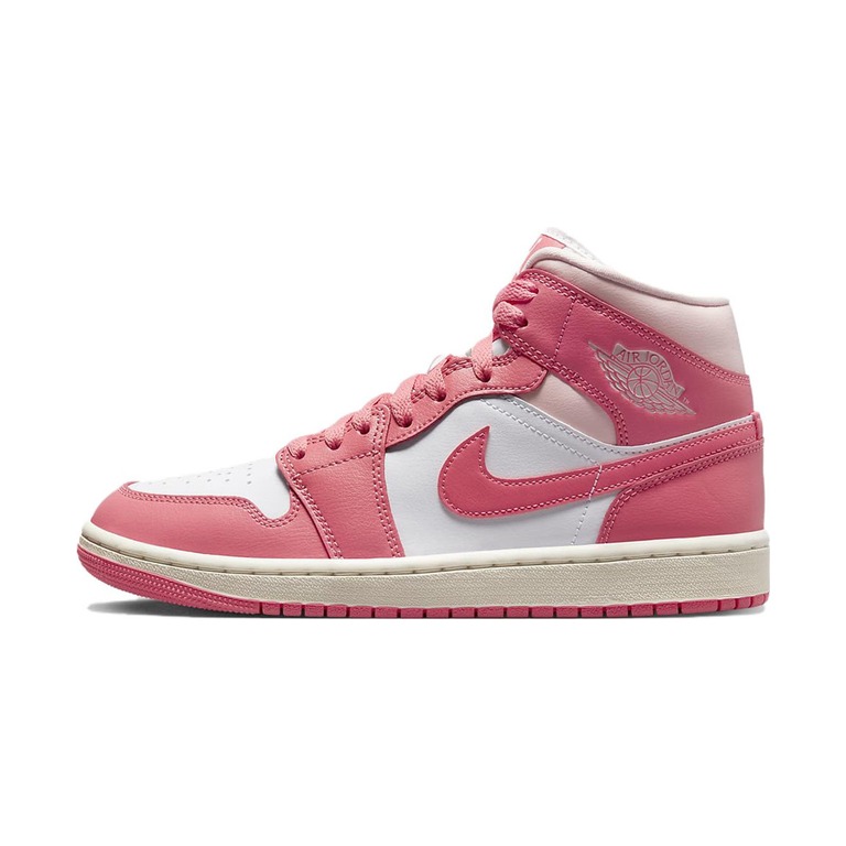Air Jordan 1 Mid 'Gym Red White Black' Женские