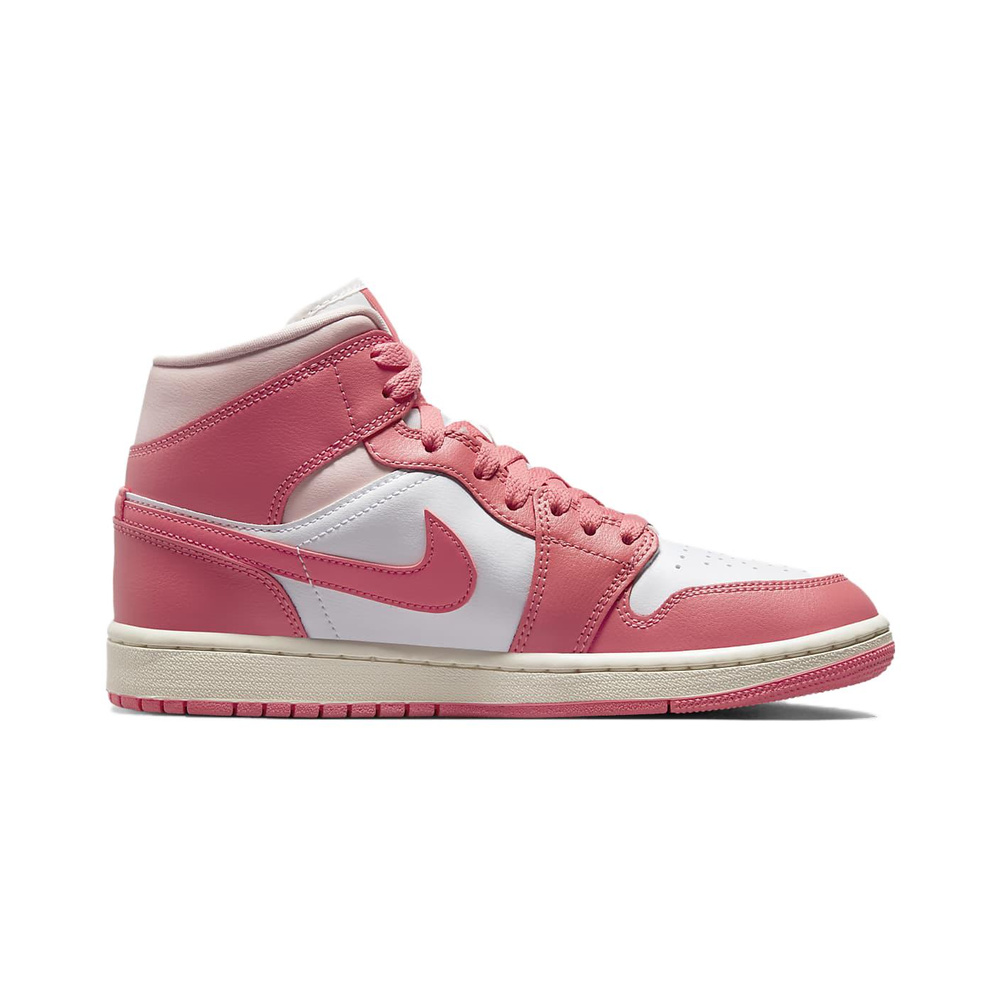 Air Jordan 1 Mid 'Gym Red White Black' Женские