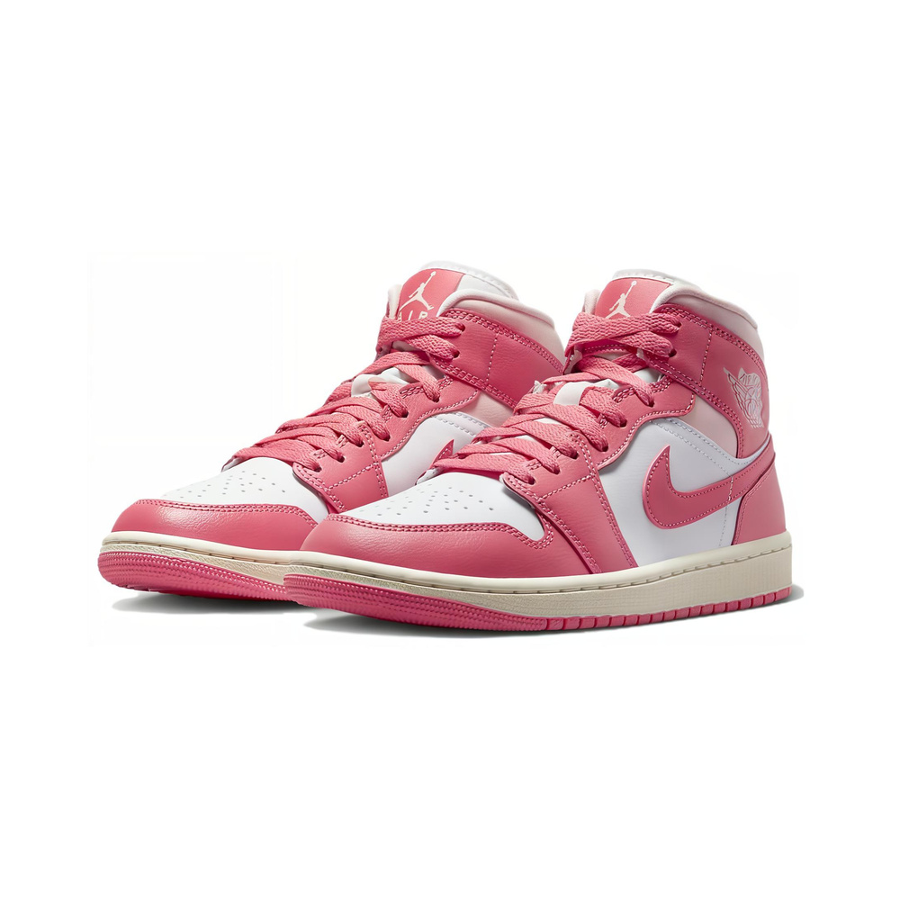 Air Jordan 1 Mid 'Gym Red White Black' Женские