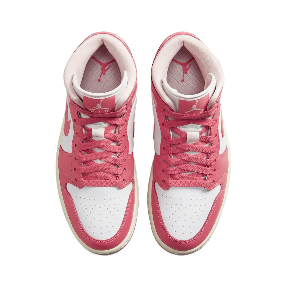 Air Jordan 1 Mid 'Gym Red White Black' Женские