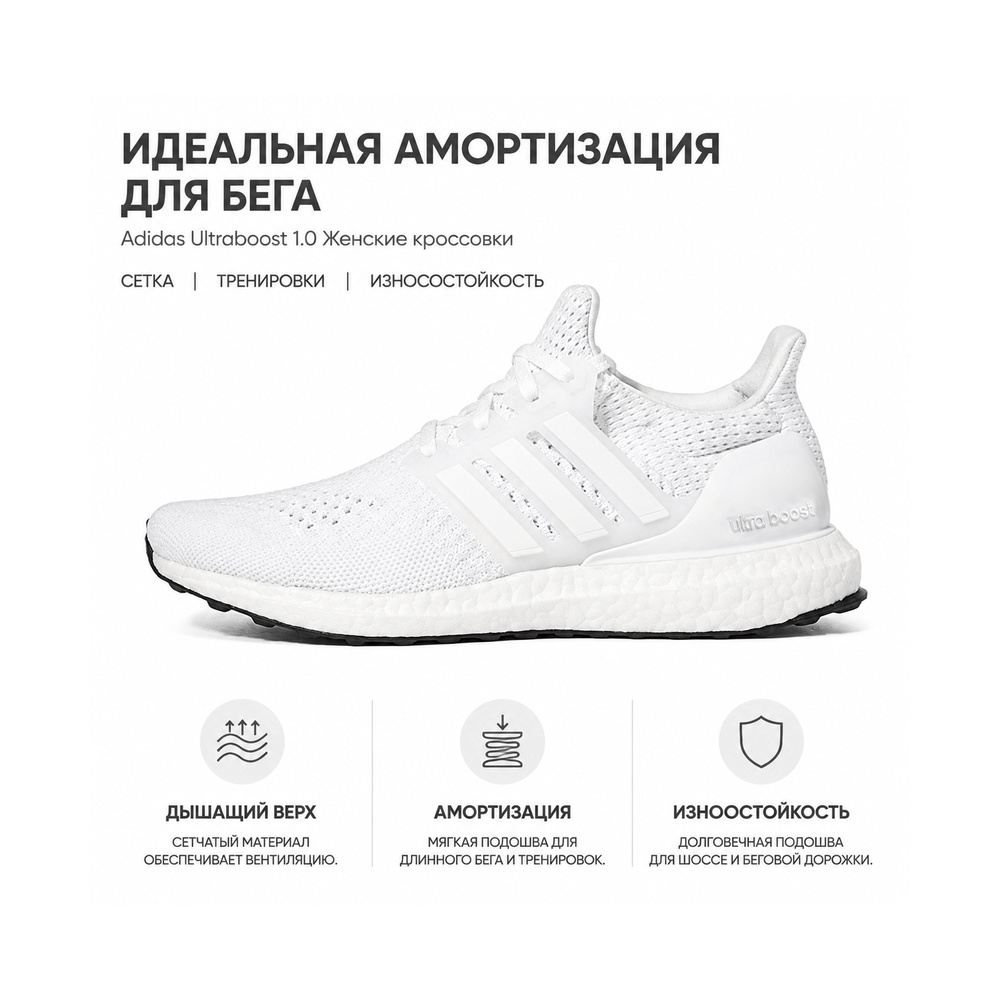 Adidas Ultraboost 1.0 'White' Женские