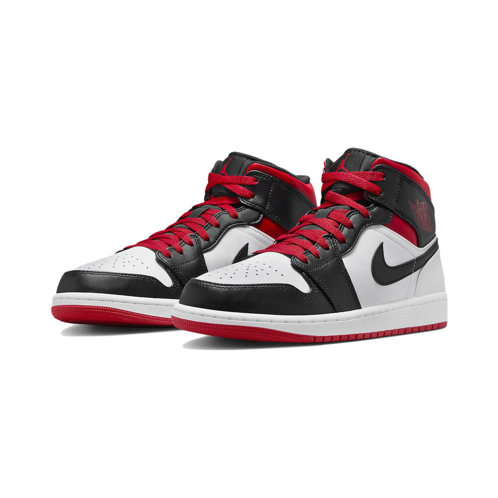 Air Jordan 1 Mid 'True Red White Court Purple Black' Мужские
