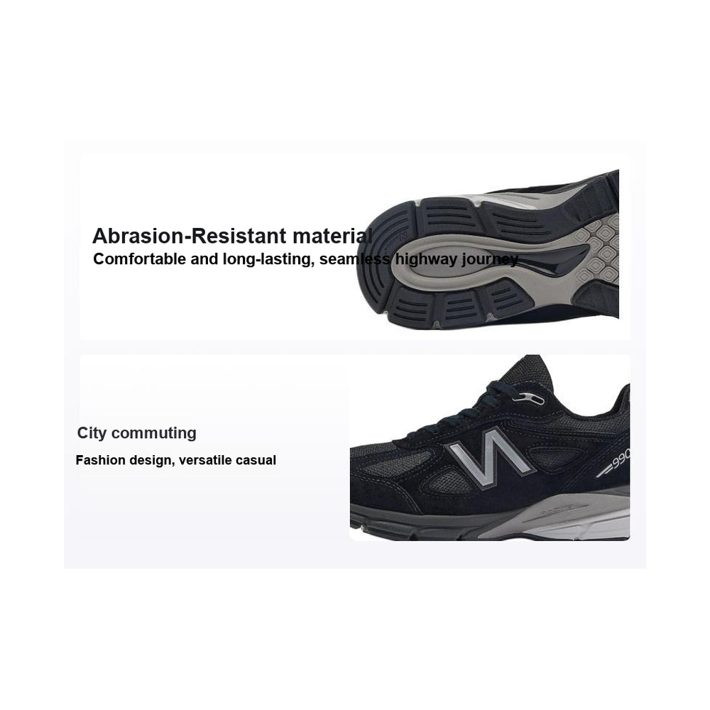 New Balance 990 V4 'Made In Usa Black Silver' Мужские
