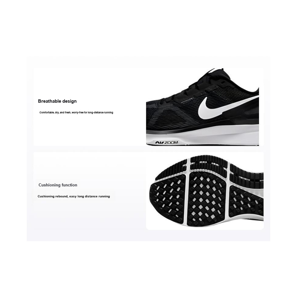Nike Zoom Structure 25 'Black / White / Solar Red / Anthracite' Женские