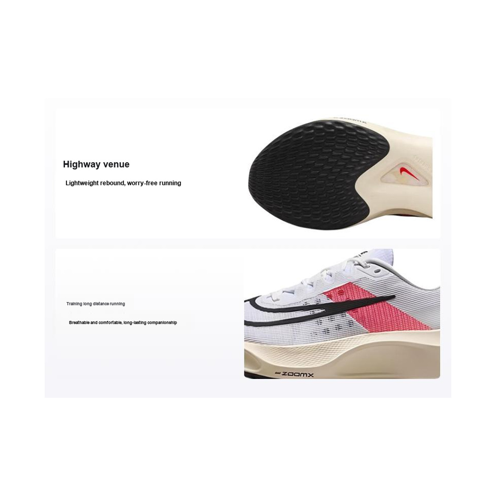 Nike Zoom Fly 5 'White / Smoke Grey / Black / Metallic Silver' Мужские