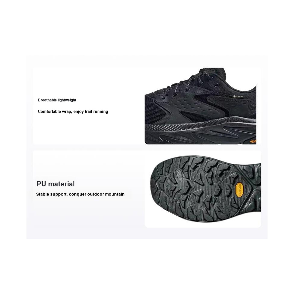 Hoka Anacapa 2 'Gore Tex Triple Black' Мужские