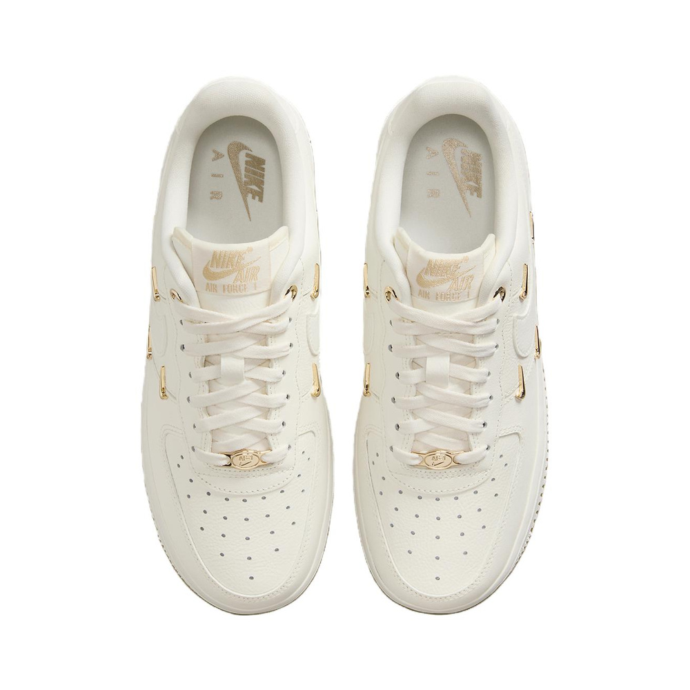 Nike Air Force 1 'White / Pure Platinum / Metallic Silver / Dark Obsidian' Женские
