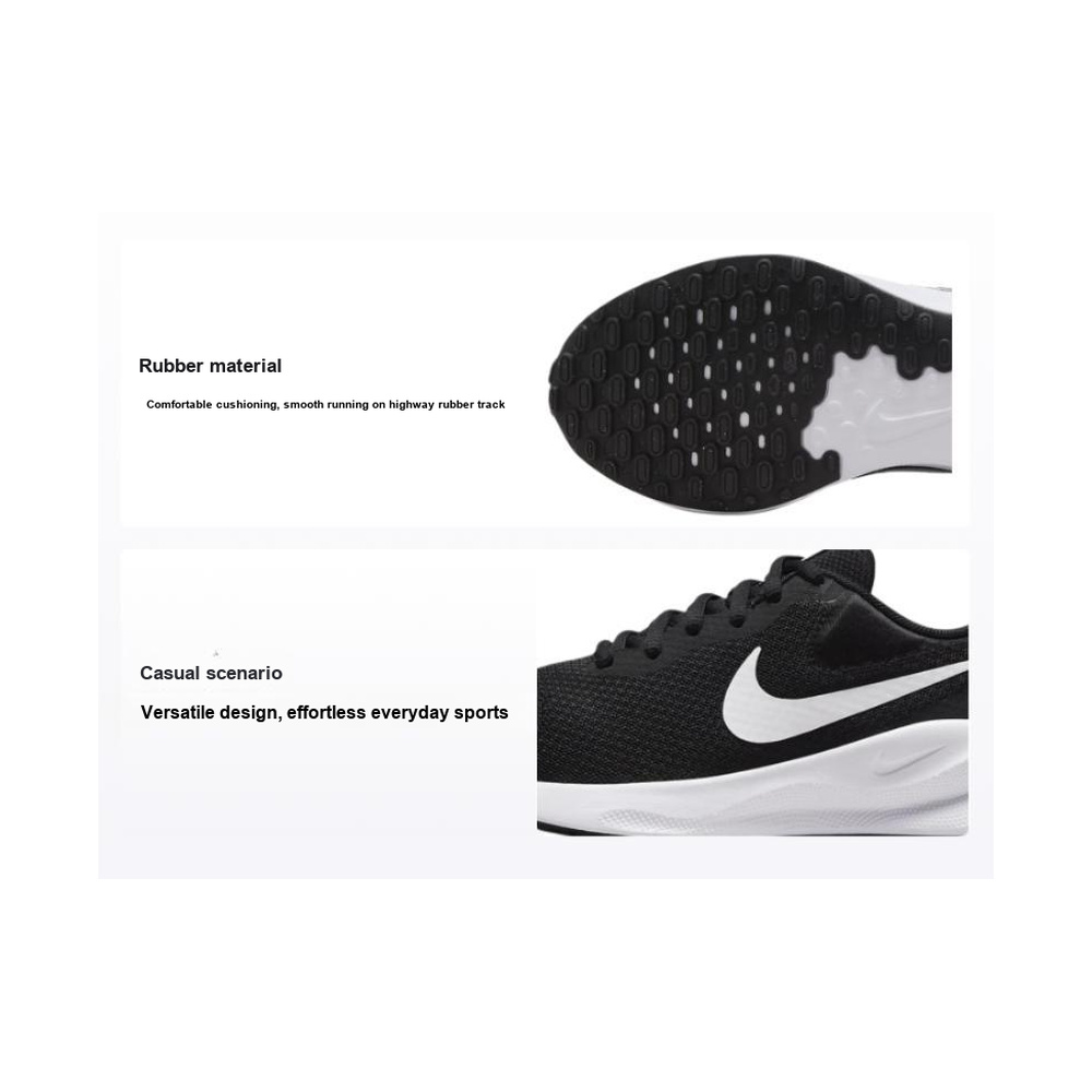 Nike Revolution 7 'Road Running Black White' Женские