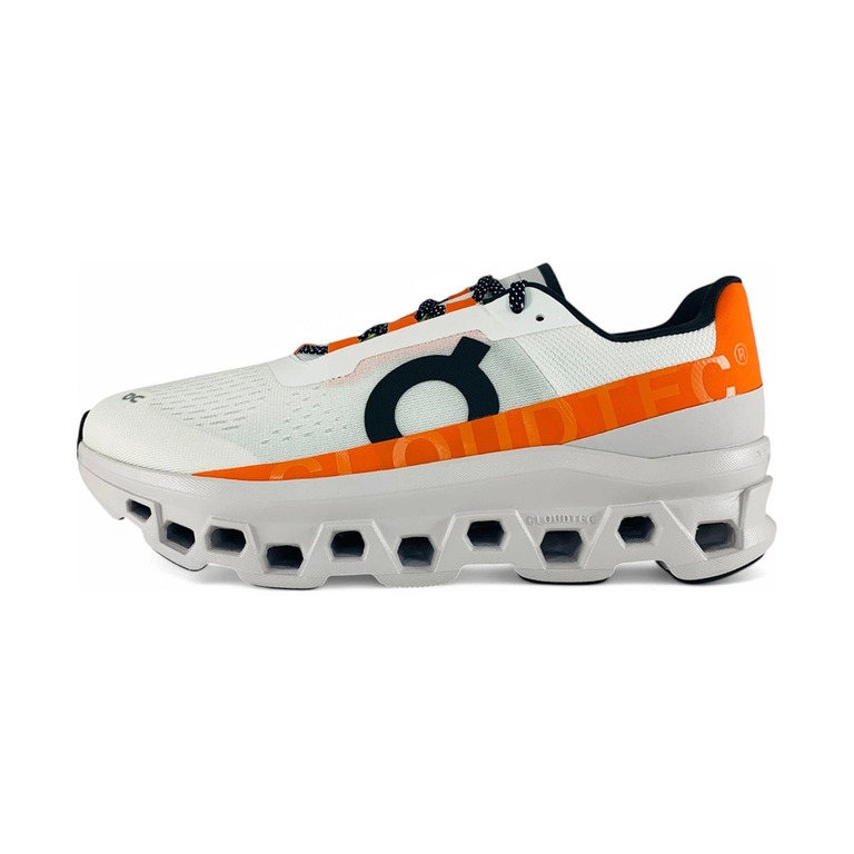 On Cloudmonster 'White Orange' Мужские