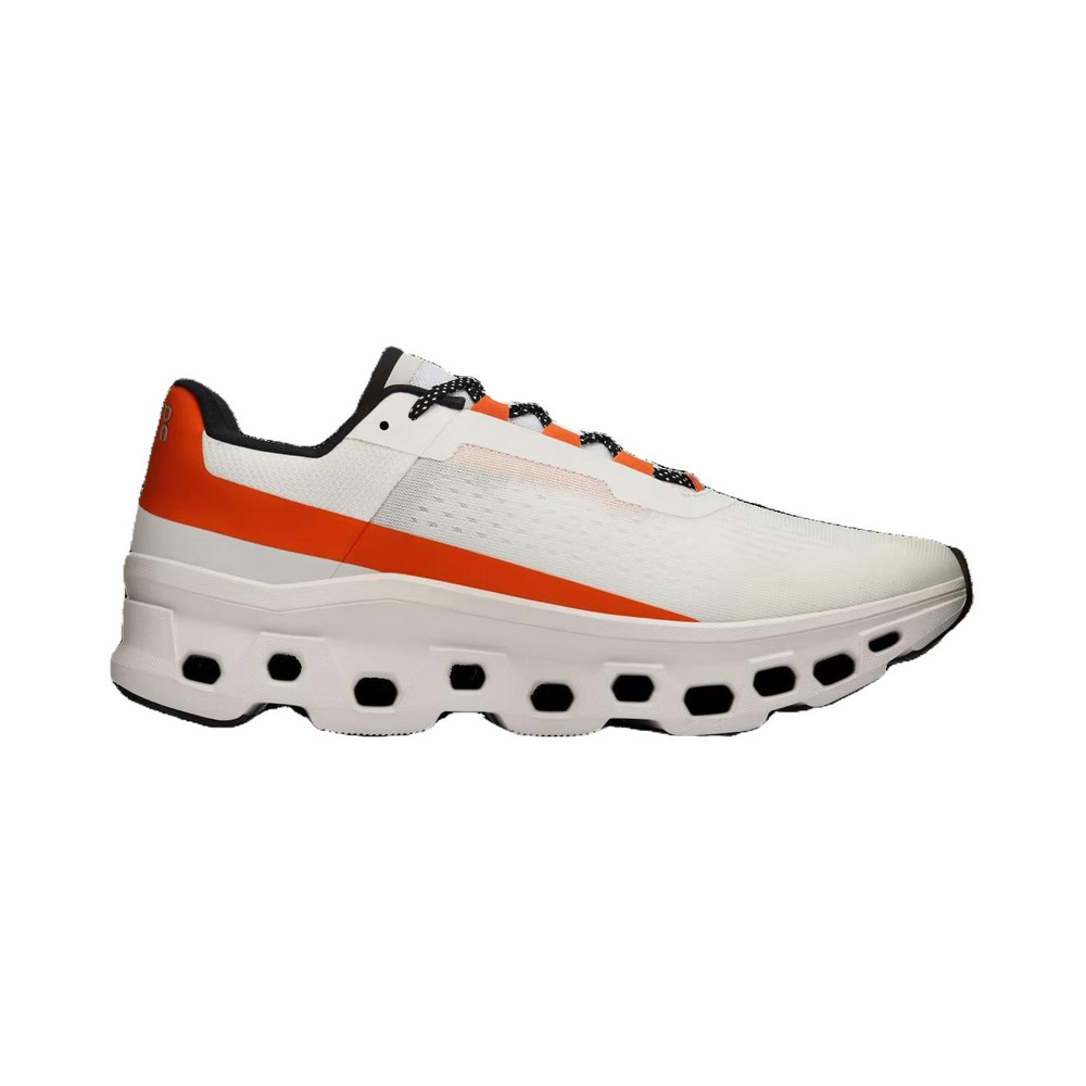 On Cloudmonster 'White Orange' Мужские