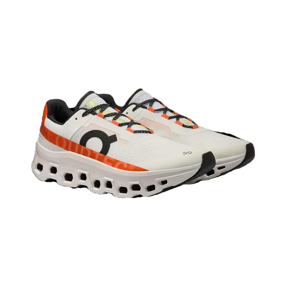 On Cloudmonster 'White Orange' Мужские