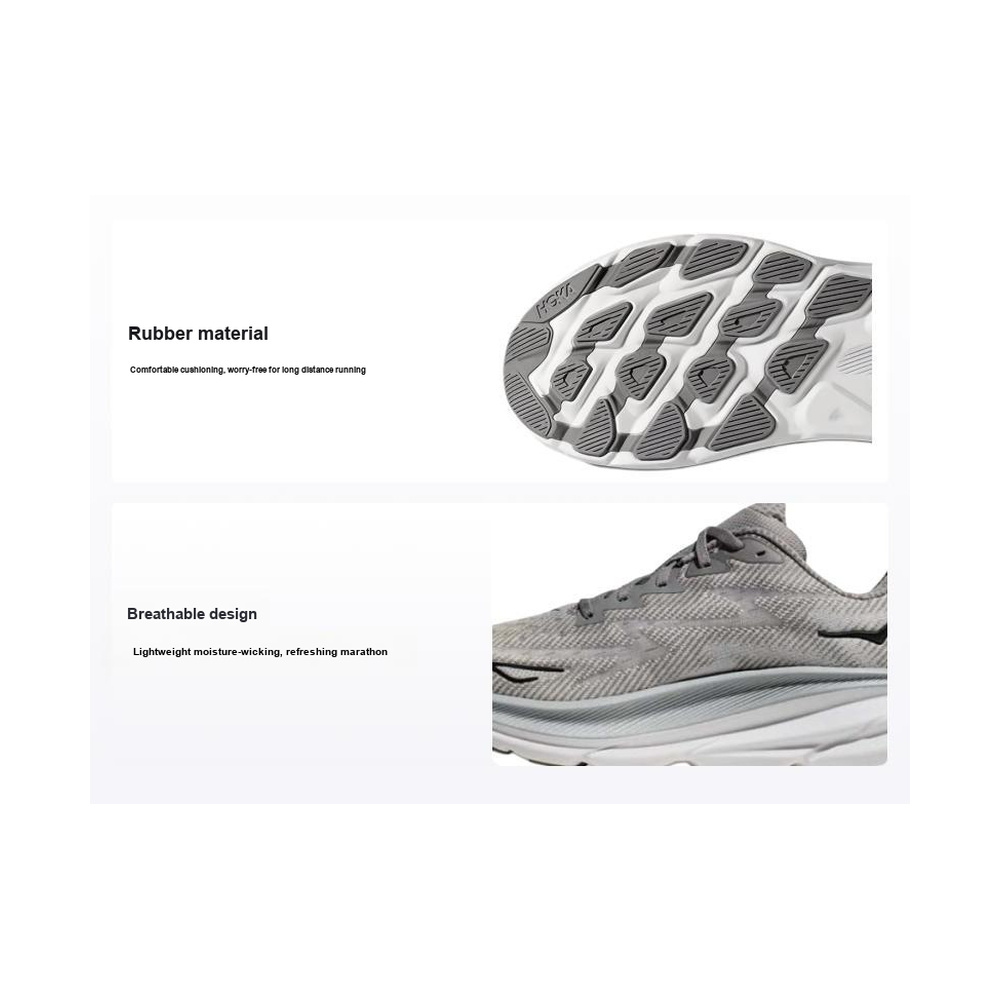 Hoka Clifton 9 'Harbor Mist Black' Мужские
