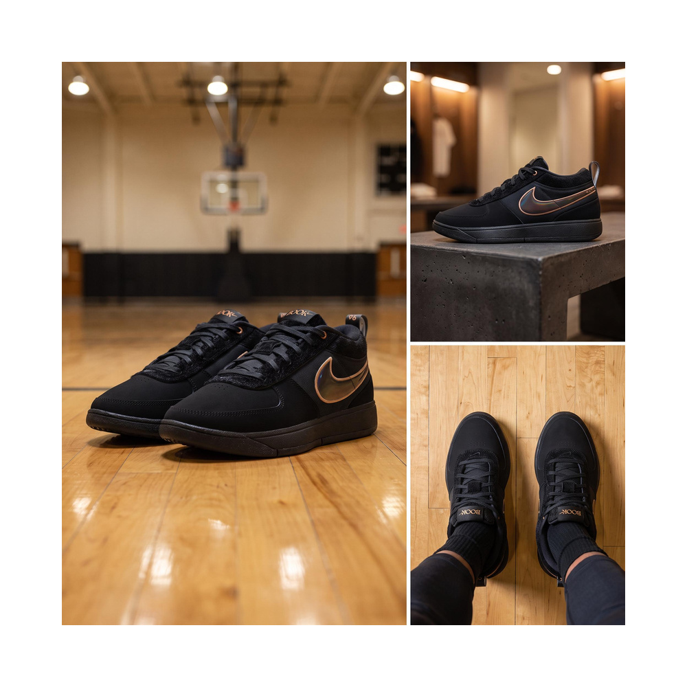 Nike Book 1 'Black / Hyper Crimson / White / Chrome' Мужские