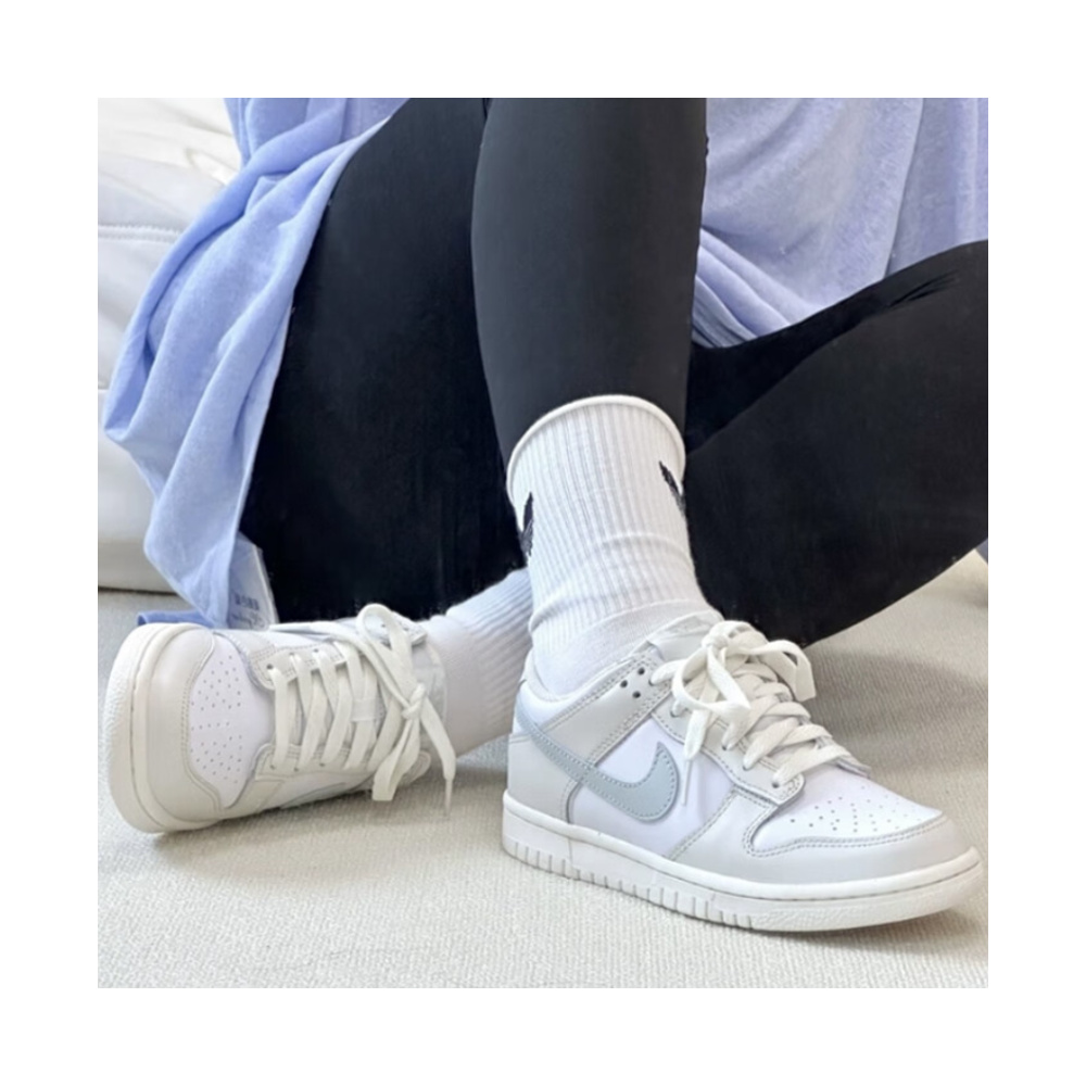 Nike Dunk Low 'White / Persian Violet / Stadium Green / White' Унисекс