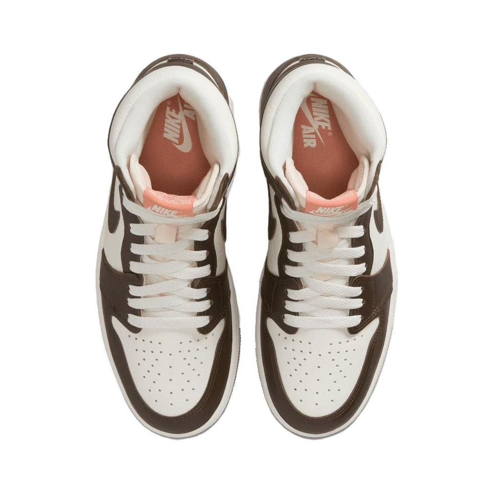 Air Jordan 1 'White / Gum Light Brown / Blue Beyond' Женские
