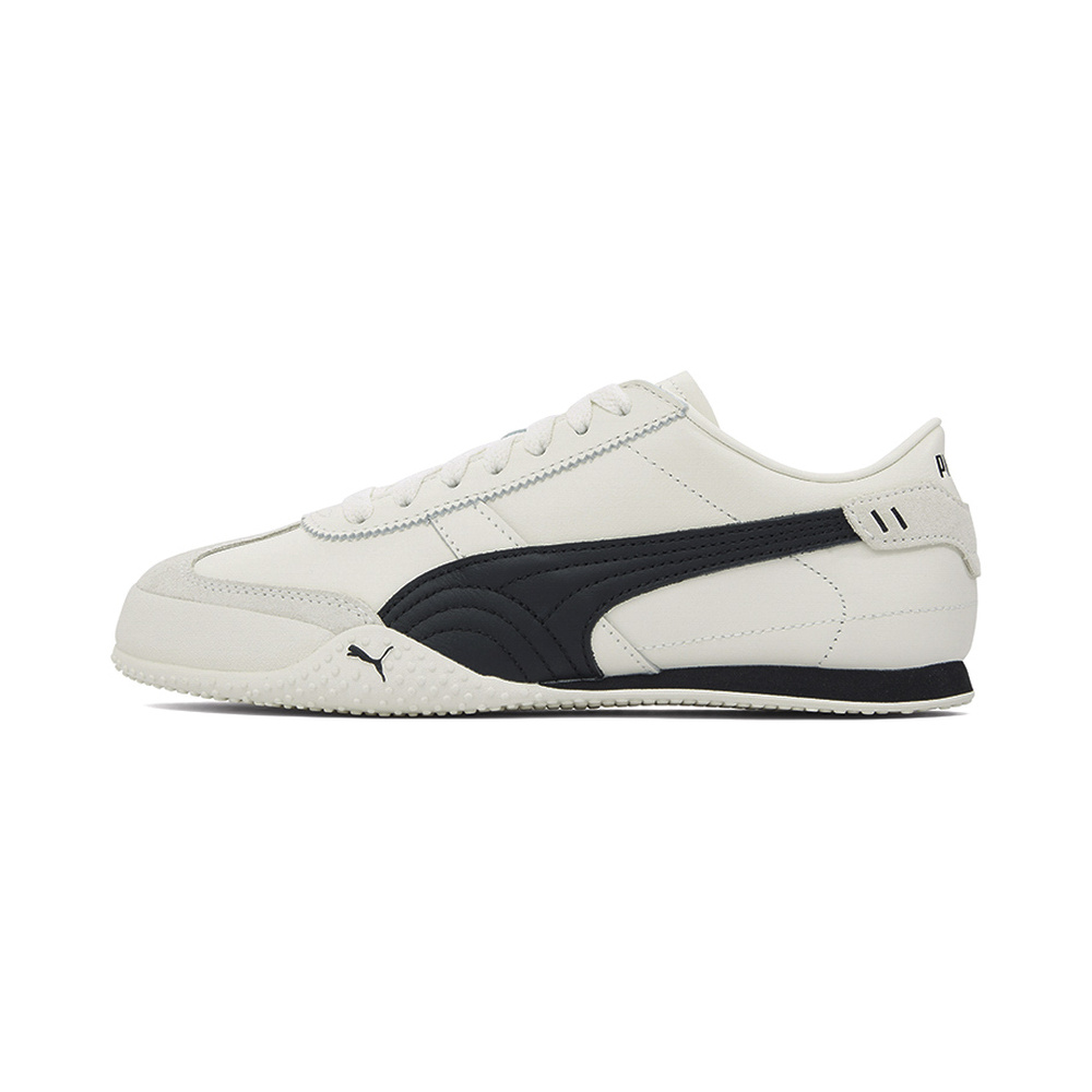 Leather White Black