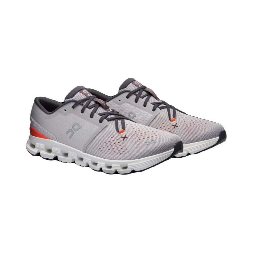 On Cloud X 4 'Silver | Orange Red' Мужские