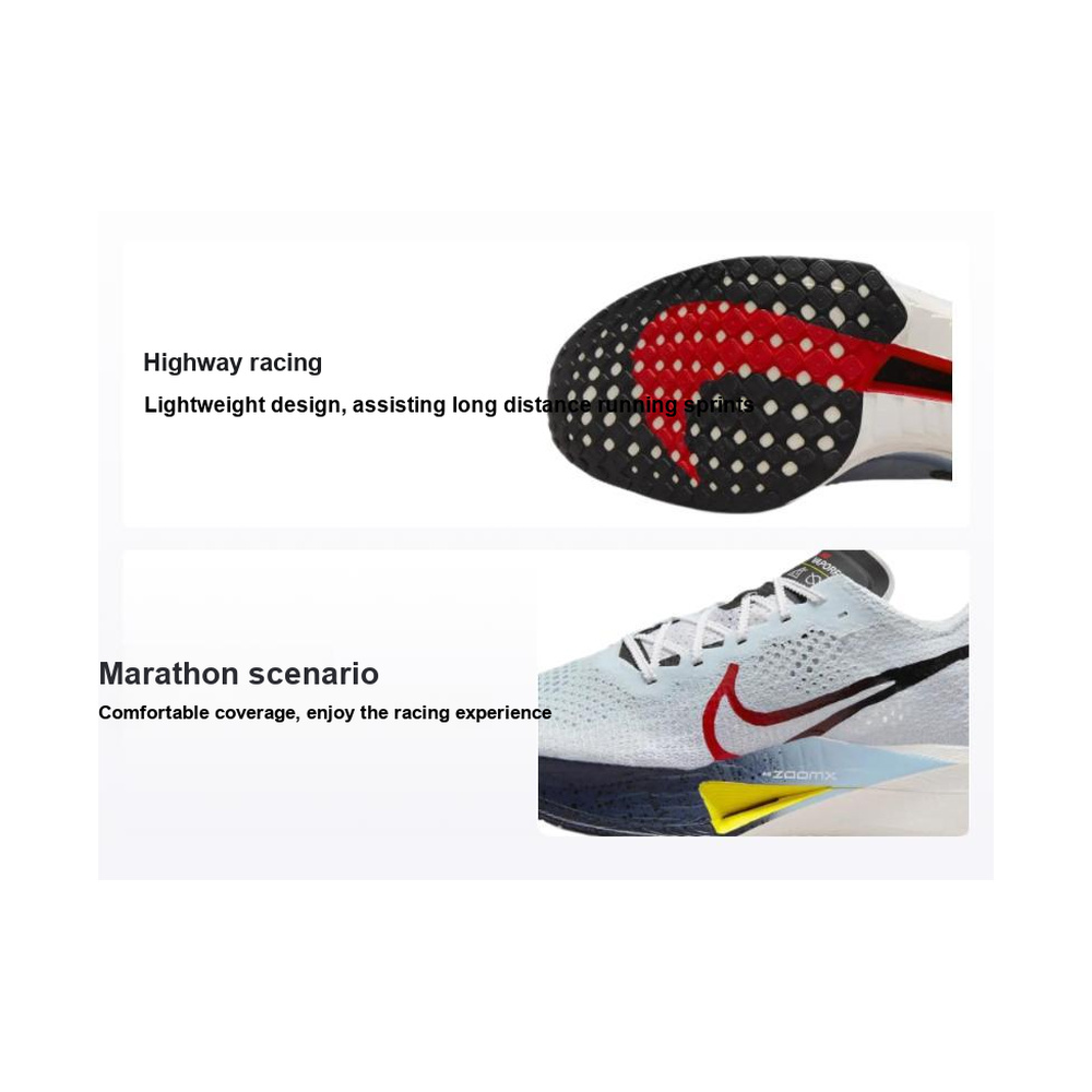 Nike Zoomx Vaporfly 'White / Smoke Grey / Black / Metallic Silver' Мужские