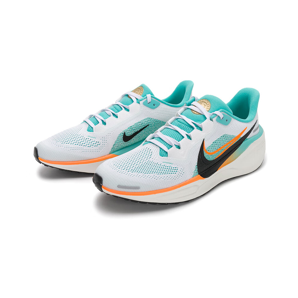 Nike Pegasus 41 'White / Pure Platinum / Metallic Silver / Dark Obsidian' Детские