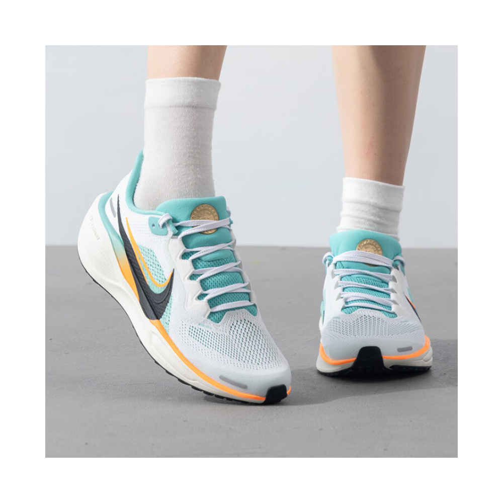 Nike Pegasus 41 'White / Pure Platinum / Metallic Silver / Dark Obsidian' Детские