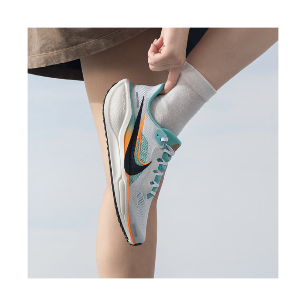 Nike Pegasus 41 'White / Pure Platinum / Metallic Silver / Dark Obsidian' Детские