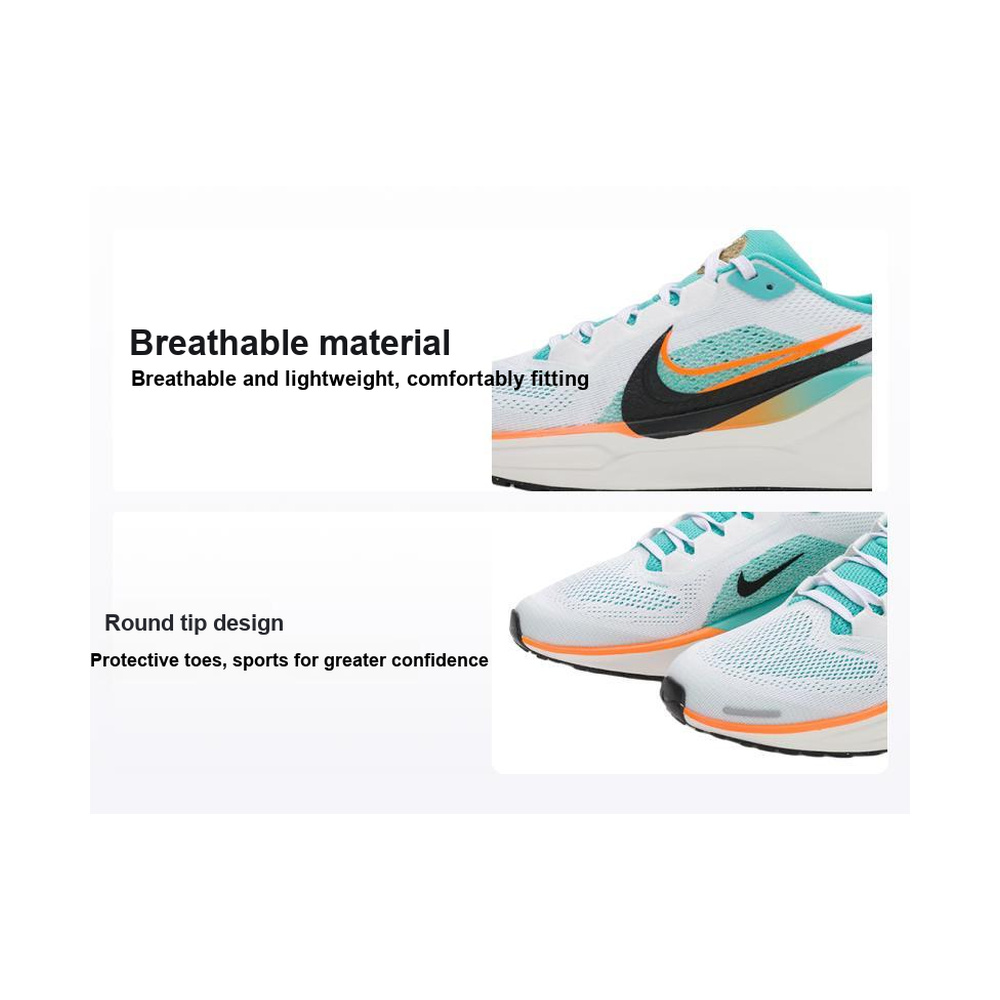 Nike Pegasus 41 'White / Pure Platinum / Metallic Silver / Dark Obsidian' Детские