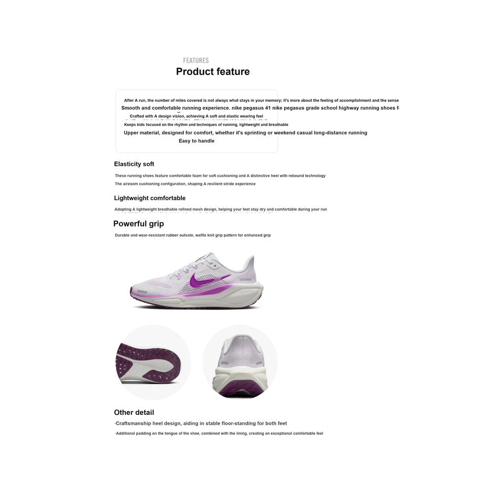 Nike Pegasus 41 'Off White / Grey Fog / Thunderstorm / Obsidian' Унисекс
