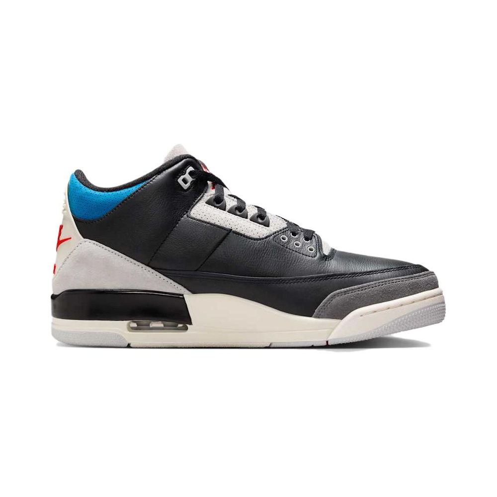 Air Jordan 3 'White / Work Blue / Wolf Grey' Мужские