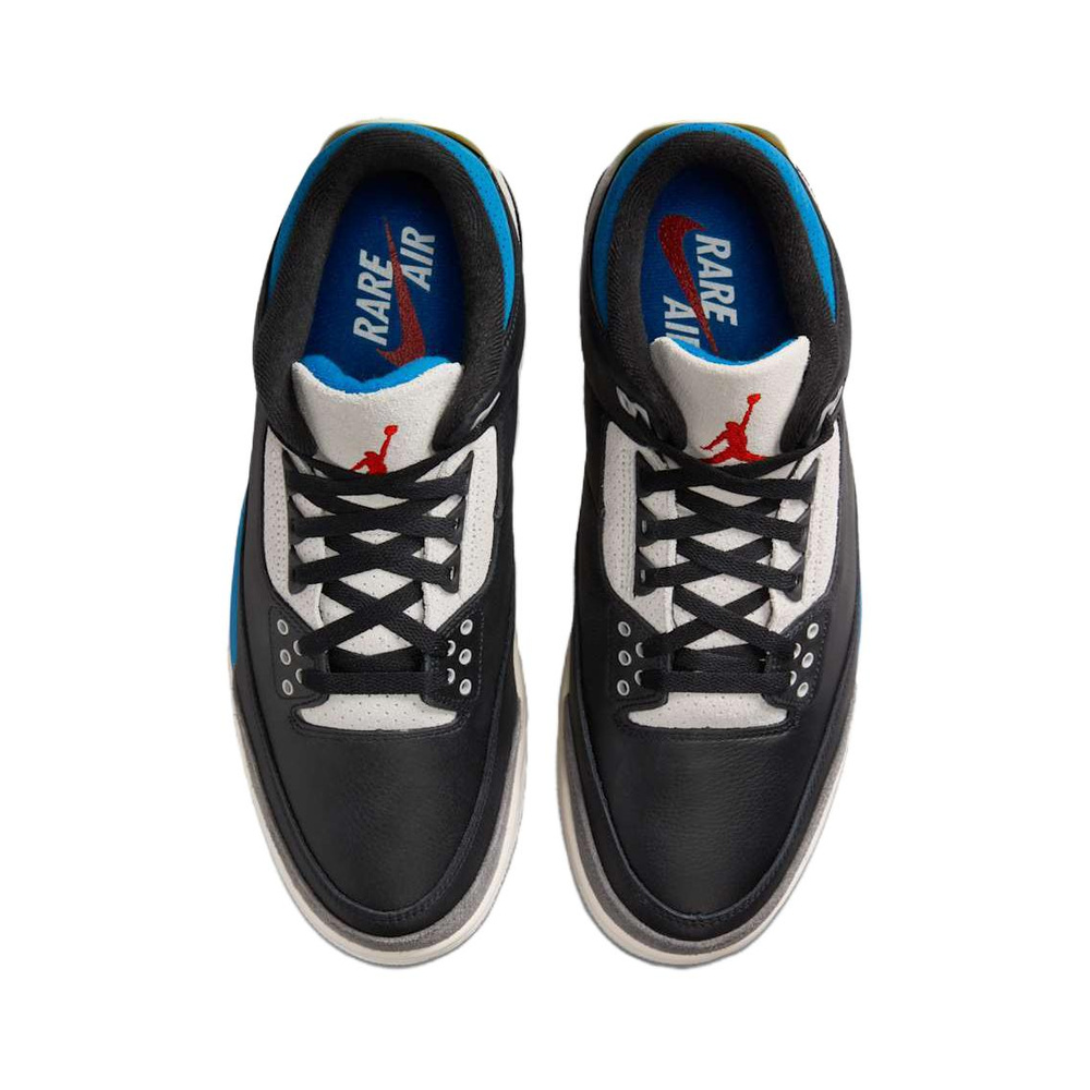 Air Jordan 3 'White / Work Blue / Wolf Grey' Мужские