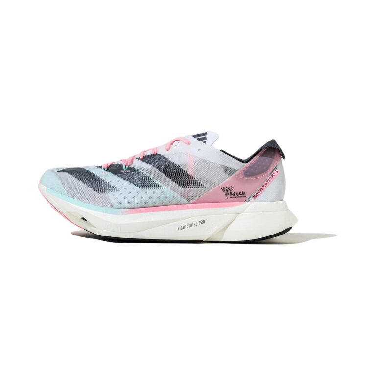 Adidas Adizero Adios 'White / Dark Grey / Pink' Мужские