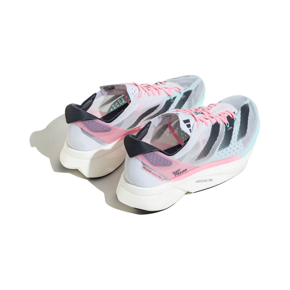Adidas Adizero Adios 'White / Dark Grey / Pink' Мужские