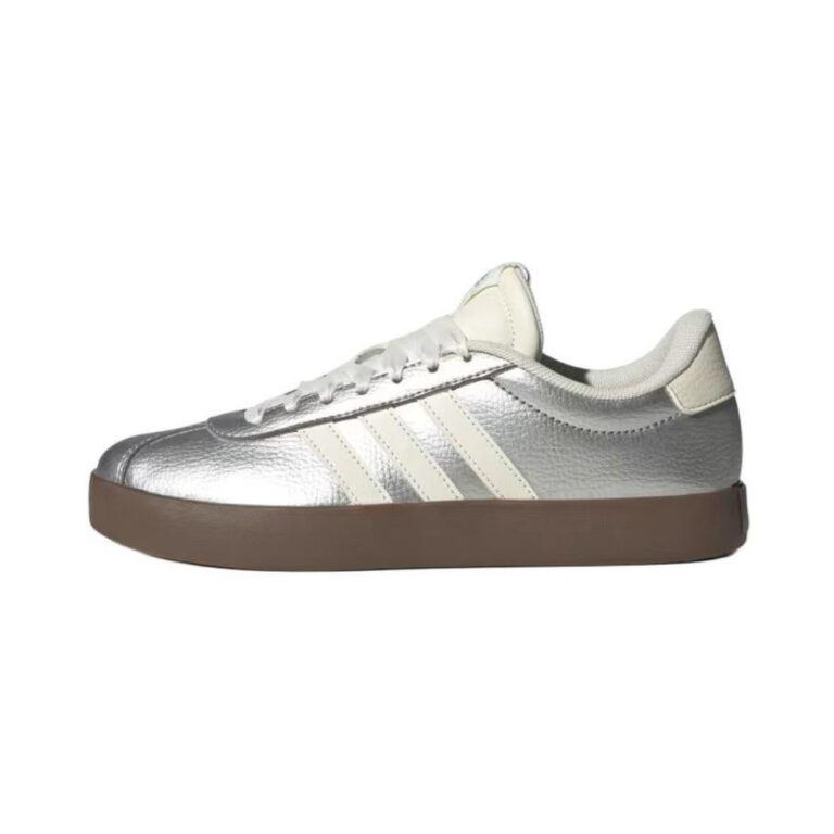 Adidas Vl Court 3.0 'Silver Metallic Off White Gum' Женские