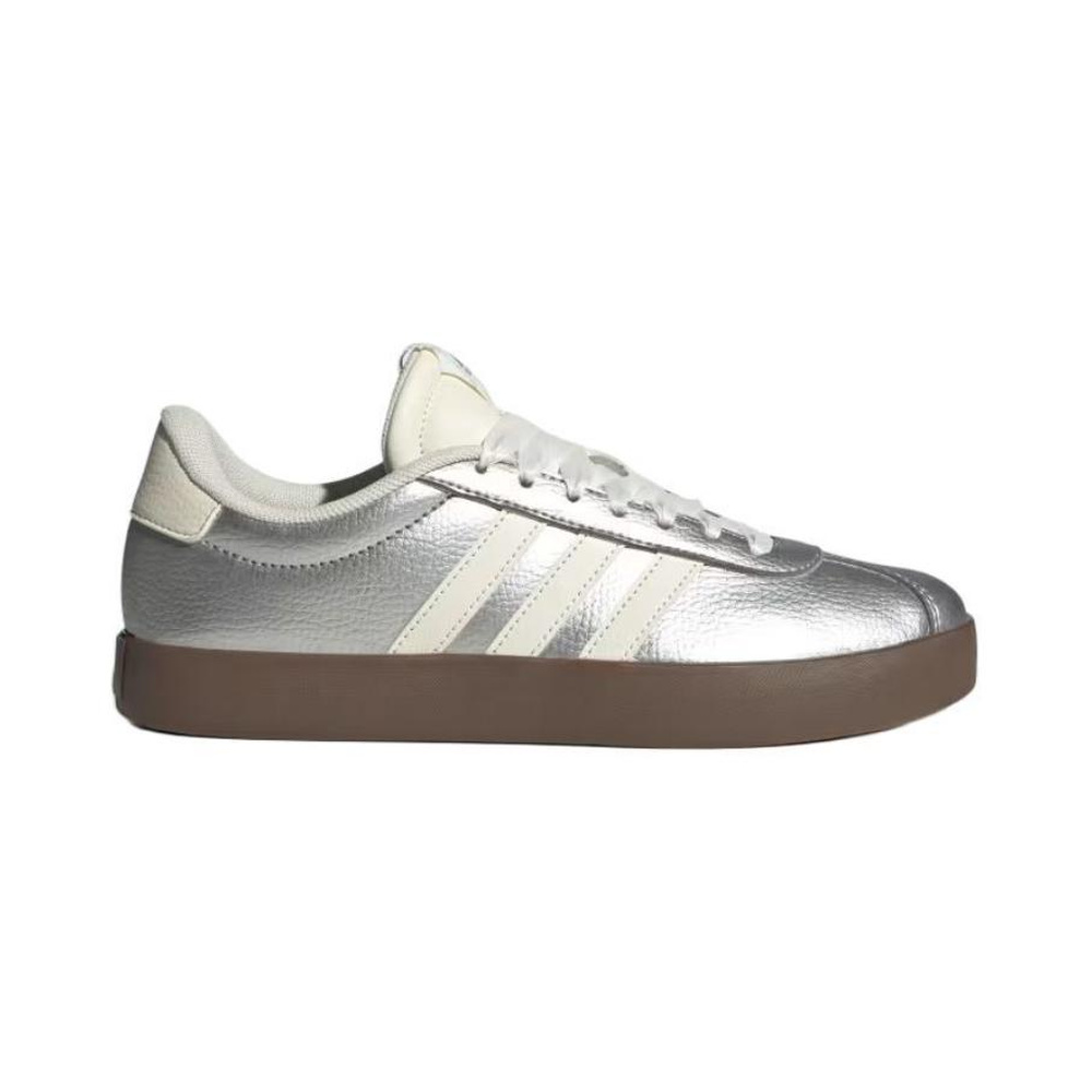 Adidas Vl Court 3.0 'Silver Metallic Off White Gum' Женские