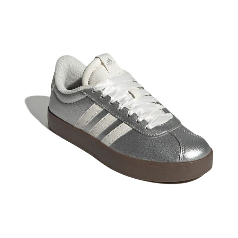 Adidas Vl Court 3.0 'Silver Metallic Off White Gum' Женские