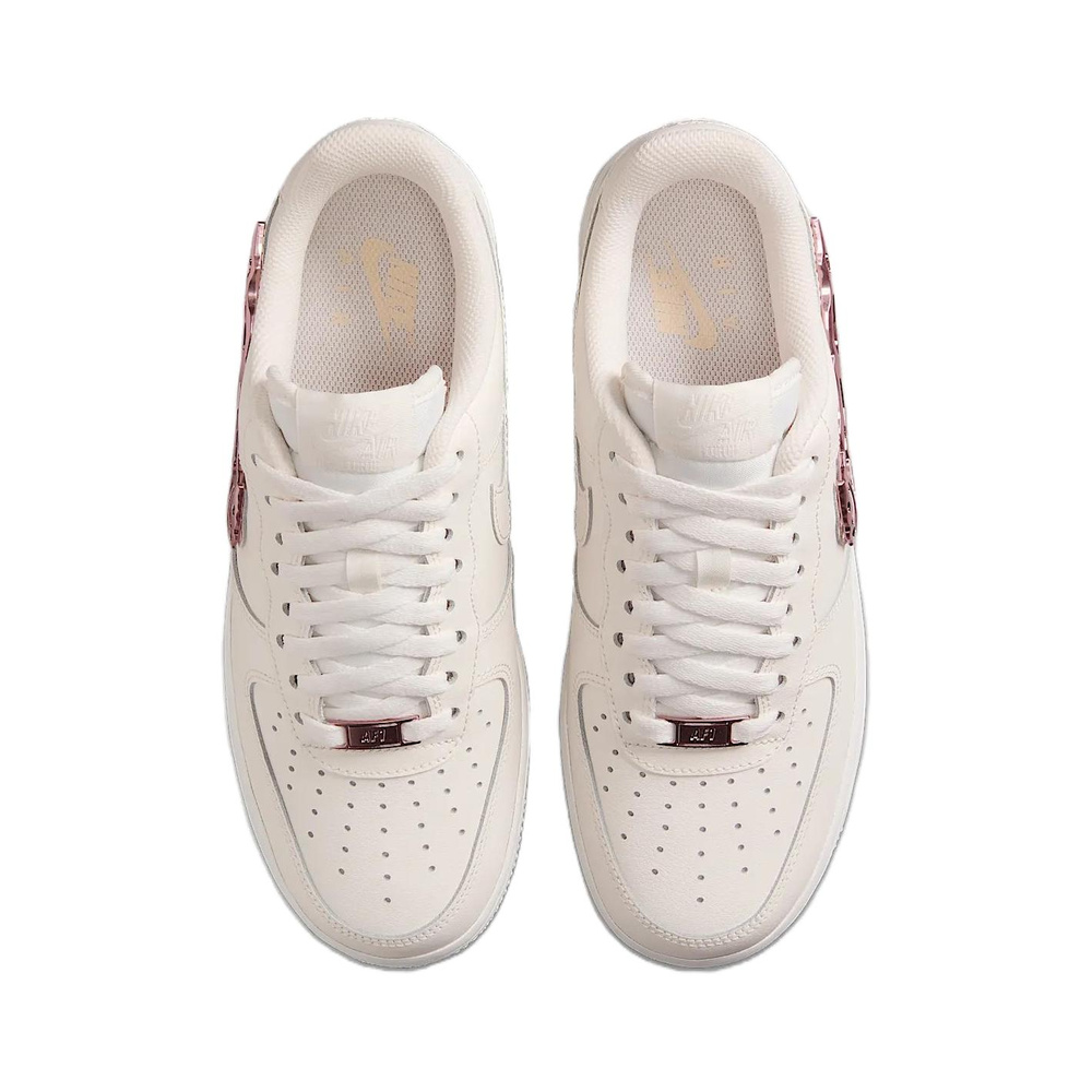 Nike Air Force 1 'Liquid Metal Swoosh Metallic Pink' Женские