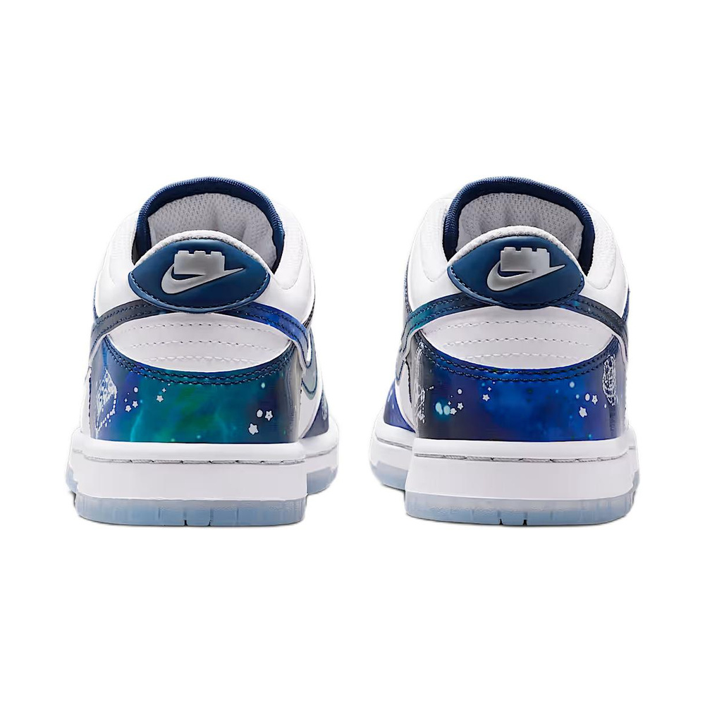 Nike Dunk Low 'White / Brave Blue / Metallic Platinum / Multi-Color' Мужские