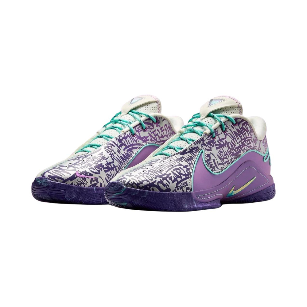 Nike LeBron 22 'Soft Pearl / Vivid Purple / Court Purple / Hyper Turquoise' Мужские