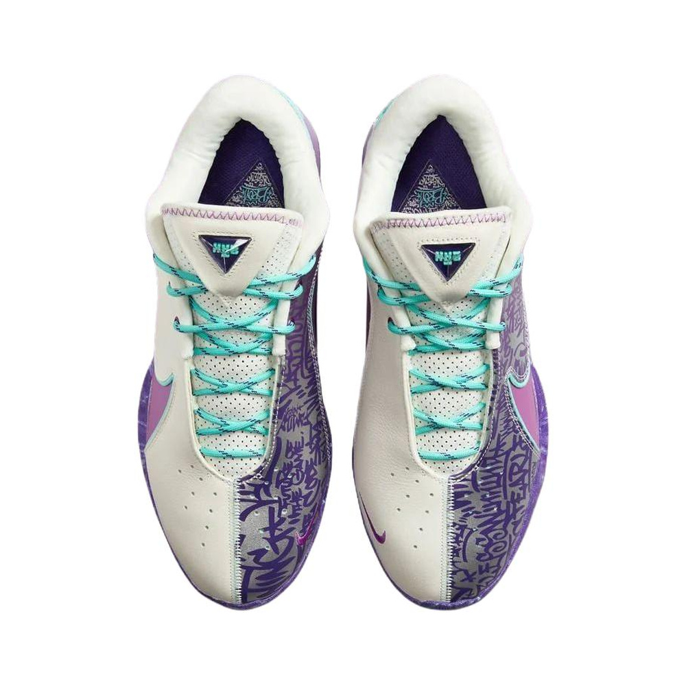 Nike LeBron 22 'Soft Pearl / Vivid Purple / Court Purple / Hyper Turquoise' Мужские