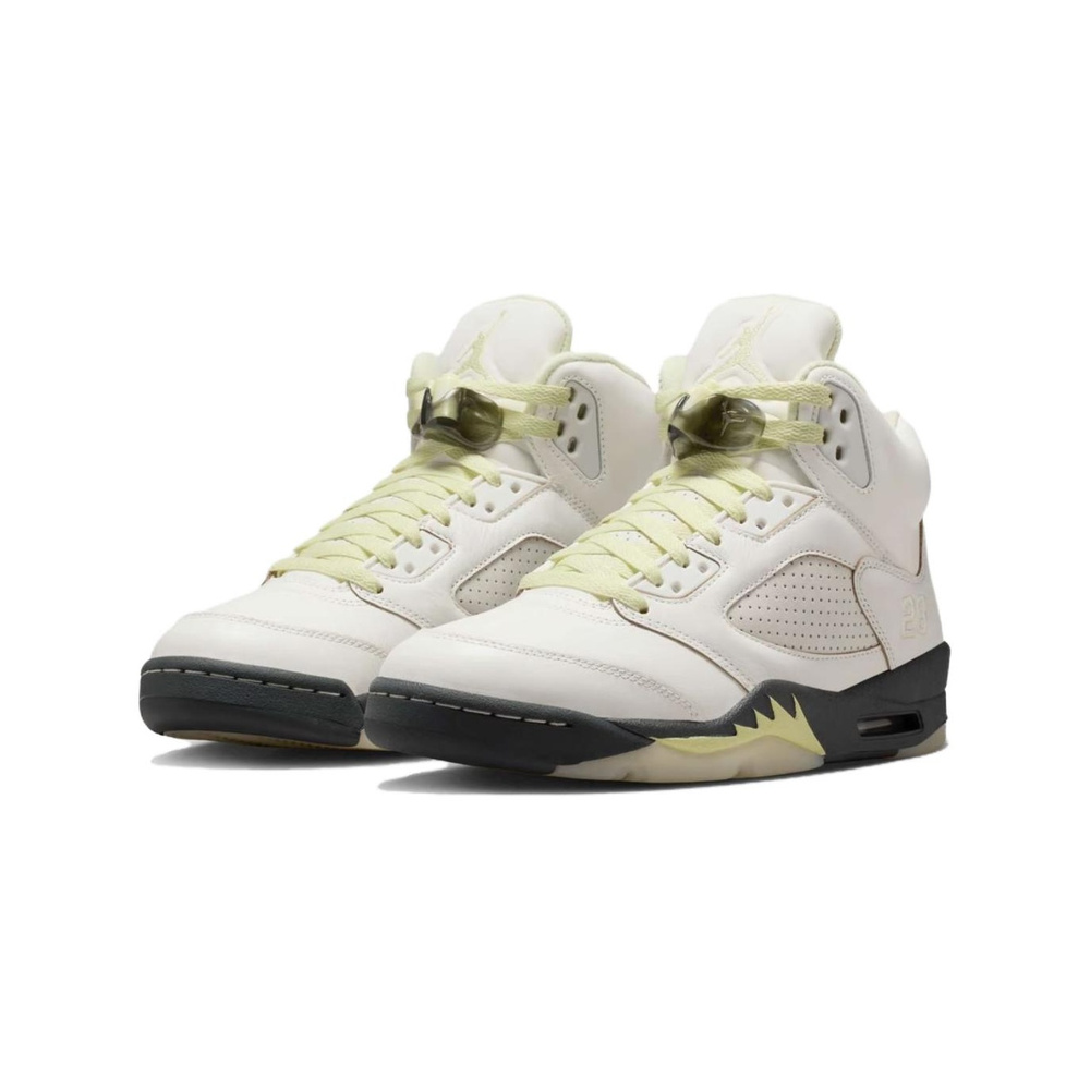 Air Jordan 5 'White / Black / Cool Grey / Metallic Cool Grey' Женские