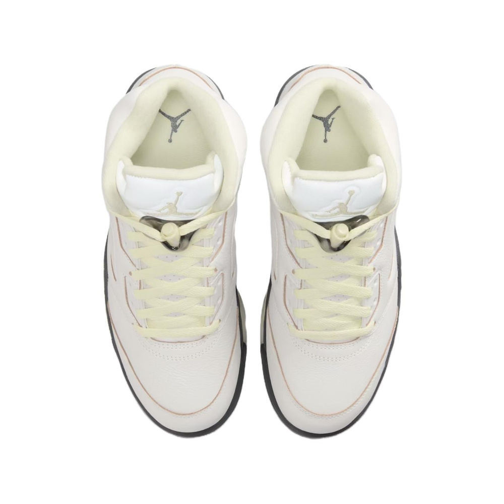 Air Jordan 5 'White / Black / Cool Grey / Metallic Cool Grey' Женские
