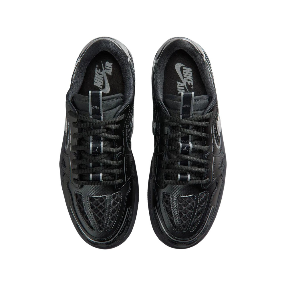 Nike Jordan 1 Low 'Black / White / Anthracite / Metallic Silver' Женские