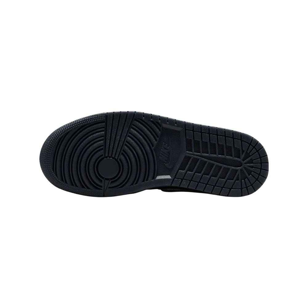 Nike Jordan 1 Low 'Black / White / Anthracite / Metallic Silver' Женские