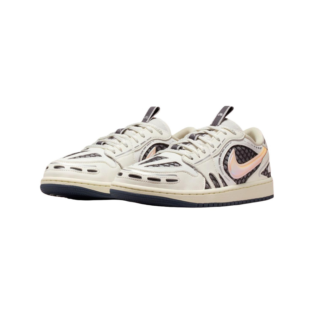 Nike Jordan 1 Low 'Sail / Coconut Milk / Anthracite / Metallic Silver' Женские