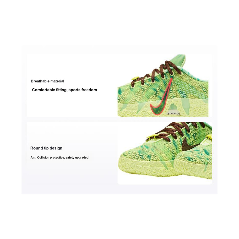 Nike Ja Morant 3 'Phantom / Pale Ivory / Gum Yellow / Racer Blue' Унисекс
