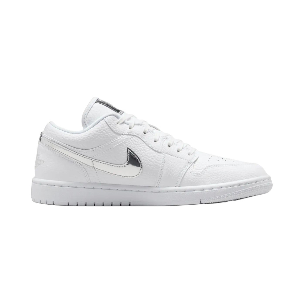 Nike Jordan 1 Low 'White / Metallic Silver / White' Женские