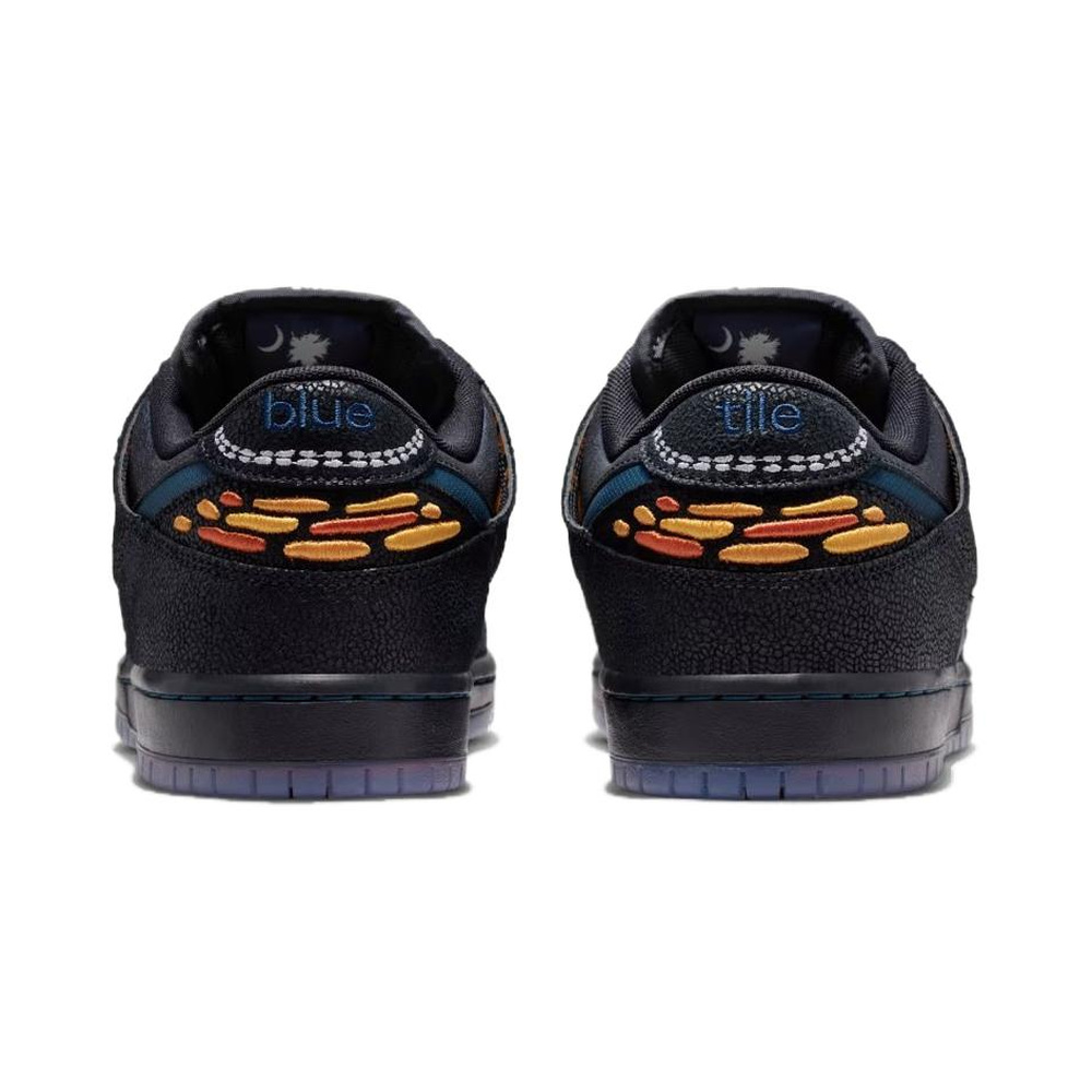 Nike Dunk Low 'Black / White / Campfire Orange / Marina' Мужские