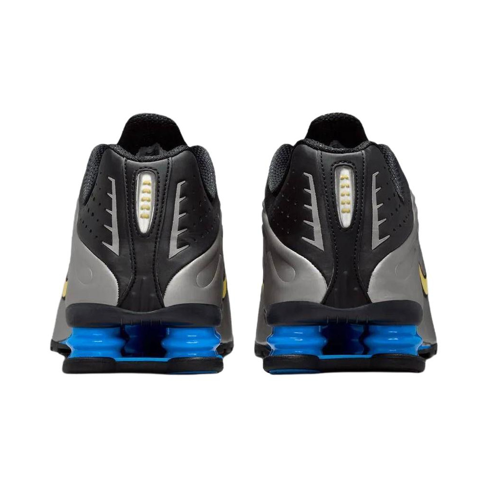 Nike Shox R4 'Black / Metallic Pewter / Light Photo Blue / Canary' Мужские
